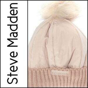 NEW! STEVE MADDEN Pom Pom Winter Hat.